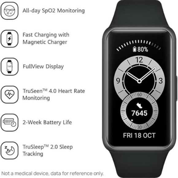 HUAWEI Band 6 Fitness Activity Tracker All day SpO2 Oxygen Level Monitor - Picture 2 of 12